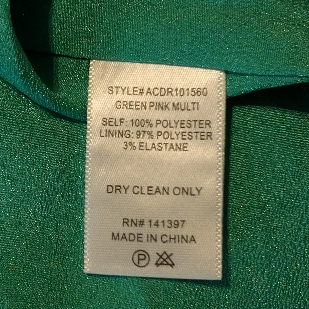 NWT ASTR The Label Esperanza Green PinkMulti Floral Dress w/V-Neck&Back Ties Med - Picture 5 of 11